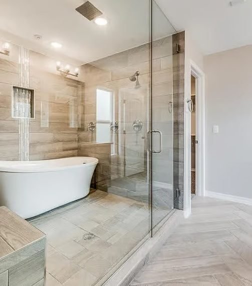 Luxury bathroom remodeling project in Houston